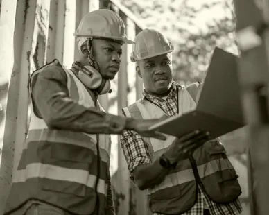 african-engineer-technician-holding-laptop-checking-inspecting-site-containers-area_28976-1987